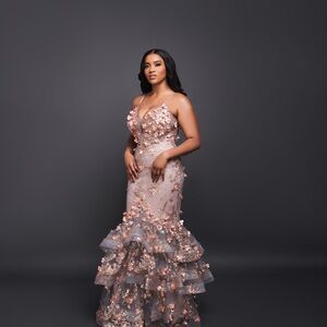 Rose gold- mist dress, size 10,(US 6)brand:Ladivine by Cinderella divine